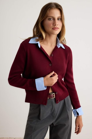 Cardigan - Bordeaux