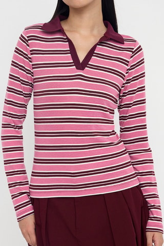 T-shirt - Rosa - Bianco, rosso e rosa