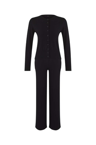Cárdigan y pantalón - Negro
