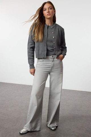 Gilet et top - Gris