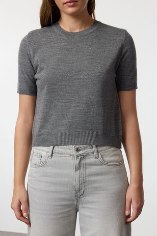 Gilet et top - Gris