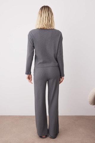 Top e pantaloni relaxed - Grigio