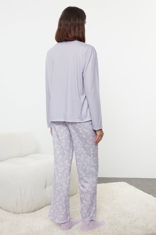 Pijama - Blanco y violeta