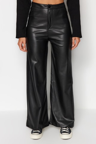 Pantaloni wide legs - Nero