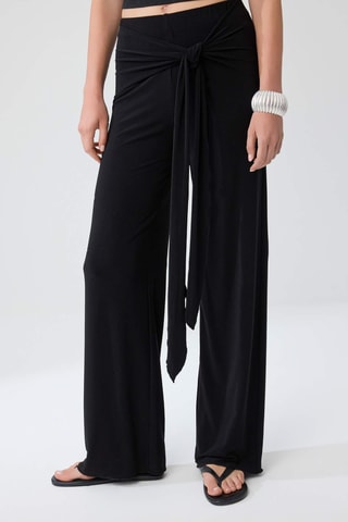 Pantaloni wide legs - Nero