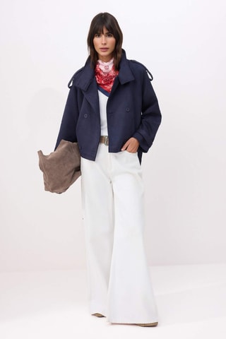 Trench regular - Bleu foncé