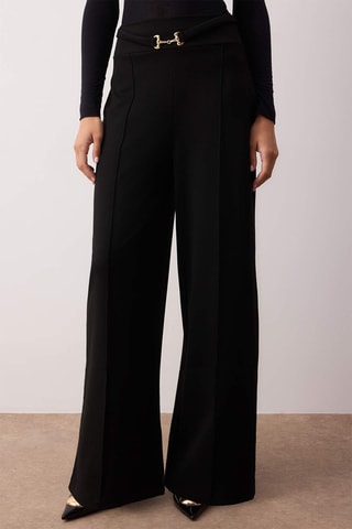 Pantaloni wide legs - Nero - Nero
