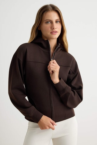 Sweat à capuche - Marron foncé