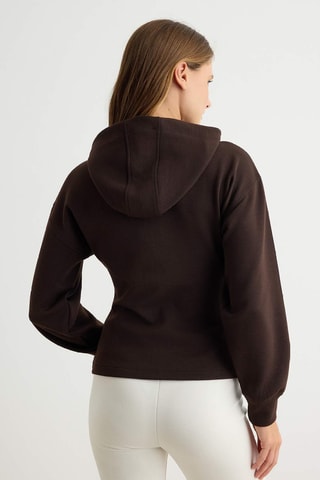 Sweat à capuche - Marron foncé