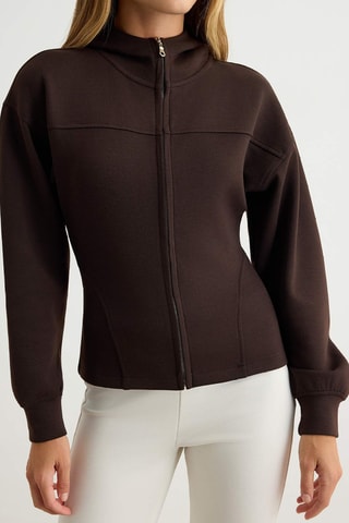 Sweat à capuche - Marron foncé