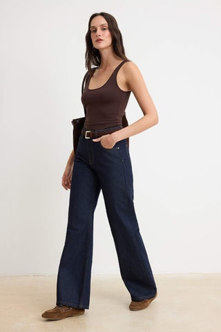 Vaquero wide leg - Azul oscuro