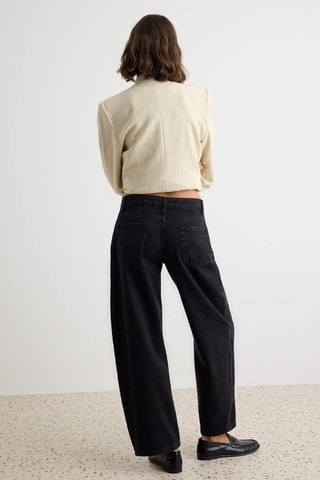 Jeans a vita alta - Nero