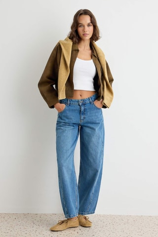 Jeans a vita alta - Blu