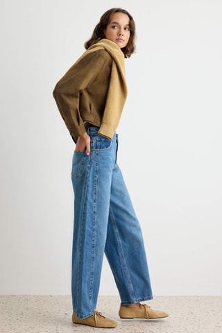 Jeans a vita alta - Blu