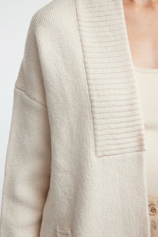 Cardigan oversize - Ecrù - Bianco