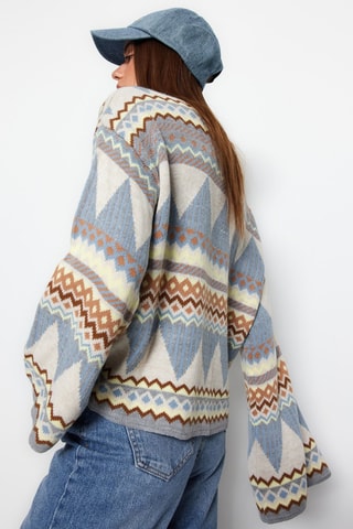 Pull - Bleu et gris