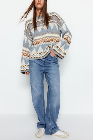 Pull - Bleu et gris