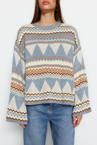 Pull - Bleu et gris
