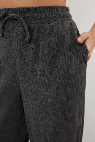 Pantalón wide leg - Gris