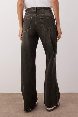 Jeans wide legs - Antracite - Grigio