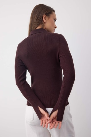 Cardigan - Marrone - Marrone