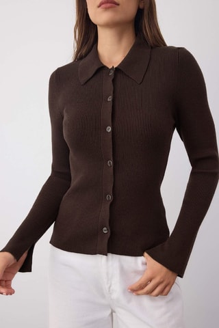 Cardigan - Marrone - Marrone