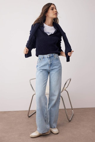 Vaquero wide leg - Azul