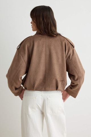 Cazadora oversize - Marrón claro