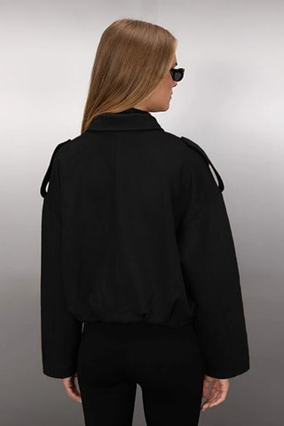 Cazadora oversize - Negro
