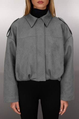 Bomber oversize - Grigio scuro
