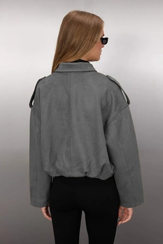 Bomber oversize - Grigio scuro