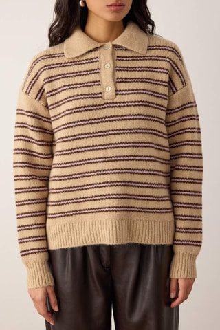 Maglia oversize - Rosa - Marrone chiaro
