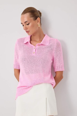 Blusa slim fit - Rosa