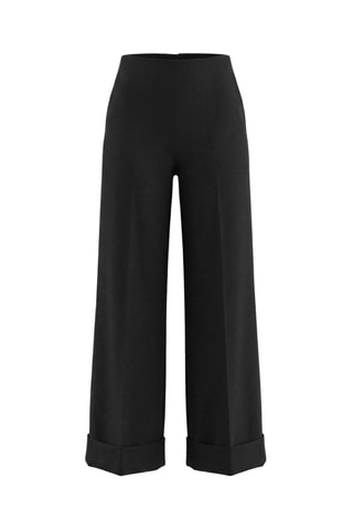 Pantaloni wide legs - Nero