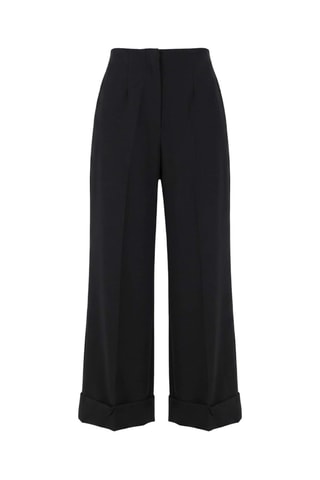 Pantaloni wide legs - Nero