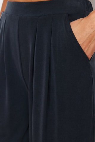 Pantalon wide legs taille haute - Gris foncé
