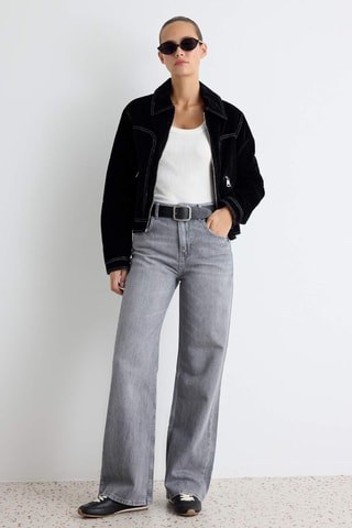 Vaquero wide leg - Gris