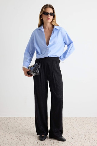 Pantalón de tiro alto - Negro