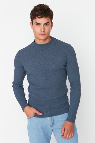 Pull slim - Bleu