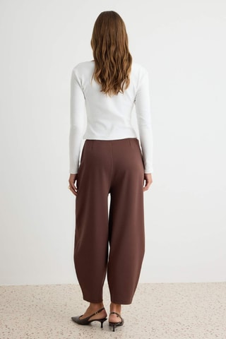 Pantaloni barrel - Marrone