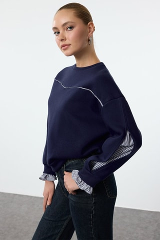 Felpa relaxed - Blu - Blu