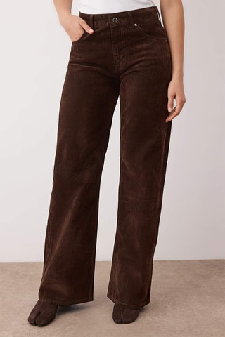 Jean wide legs - Marron