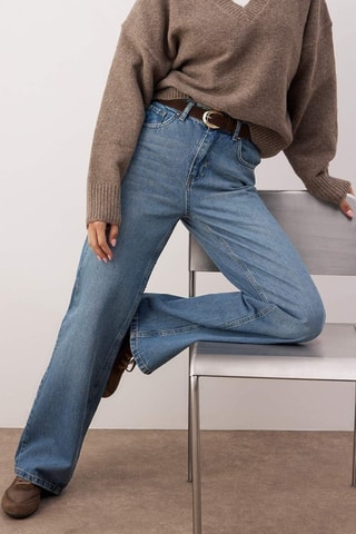 Jeans wide legs - Blu