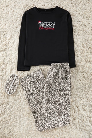 Pyjama 3 pièces - Noir, blanc et rouge