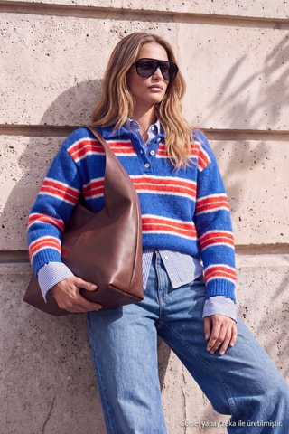 Jersey oversize - Azul oscuro