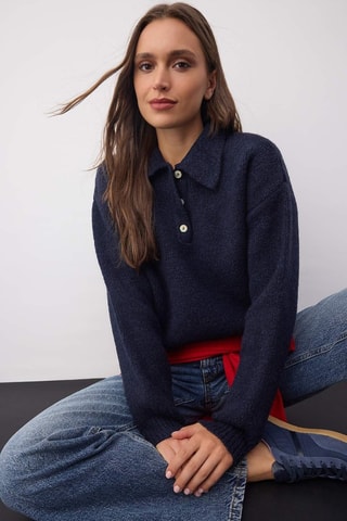 Pull oversize - Bleu