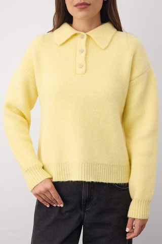 Maglia oversize - Rosa - Giallo