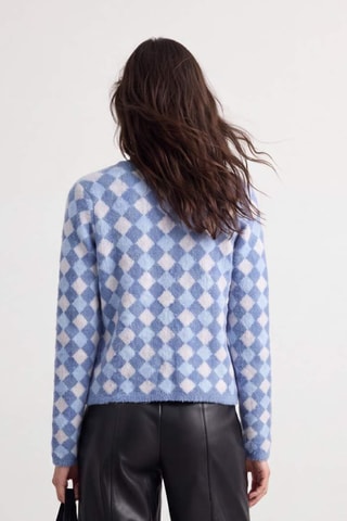 Cardigan - Kaki - Blu scuro