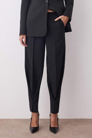 Pantaloni carrot - Nero