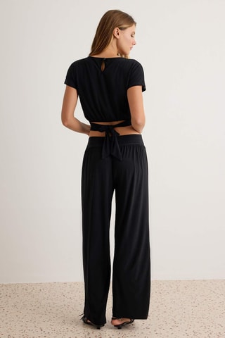 Pantalón regular fit - Negro